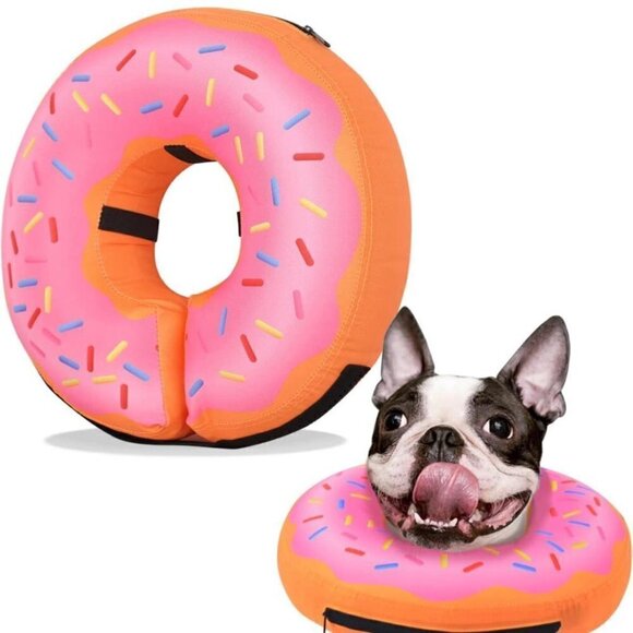 Inflatable Dog Cone Alternative After Surgery Soft Dog Collar Large Medium Dogs - Picture 1 of 8